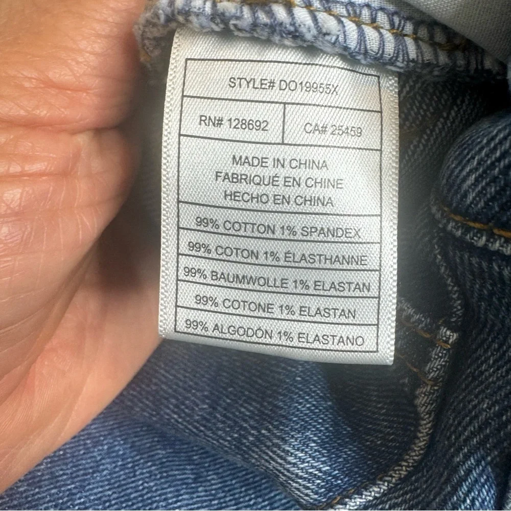 Steve Madden Avani Front-Slit Denim Midi Skirt size small